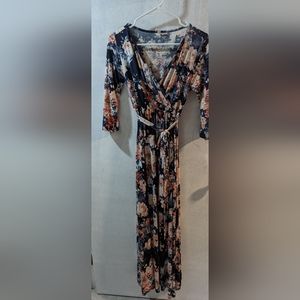 Pink Blush Maternity Floral Wrap Dress